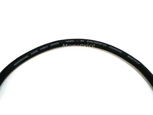 Monoprice 104771 15-Feet Premier Series XLR Female to 1/4-Inch TRS Male 16AWG Cable gold - size: 15 Feet
