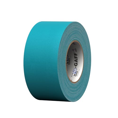 3" Pro Gaff Gaffers Tape 55 yards length teal matte. Premium Heavy-Duty Gaffers Tape trusted by professional Gaffers. Made in the USA. Holds Tight, Easy to remove. (Pack of 16) - color: Teal, size: 3 in x 1980 in