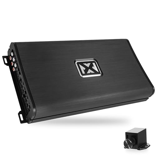 NVX VAD11005 v2 Model 5-Channel Class D Amplifier 2200W Peak, 1100W RMS | 2/4-ohm Stable, High/Low Pass X-Over, Bass Boost, Remote Subwoofer Bass Knob, for Car/Truck/Marine/UTV/Motorcycle - style: 1100W 5-Channel