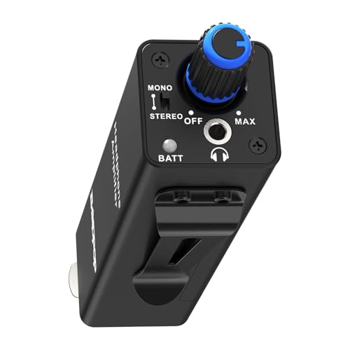 Bandpop P2 Portable In-Ear Monitor Amplifier with Mono/Stereo Switch, Personal IEM System for Musicians,Stage,and Recording