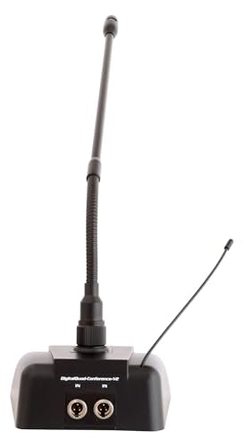 VocoPro Digital-Quad-C-500 4 Channel UHF Tabletop Mic System with Gooseneck Conference Microphones Digital-Quad Receiver - DIGQUADC500