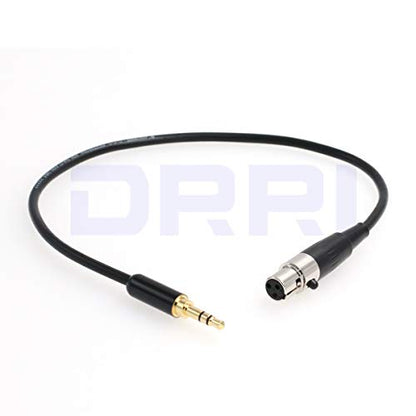 3Pin Mini-XLR Female to 3.5mm TRS Male Pro Lapel Mic Audio Cable (15CM) - color: 15CM