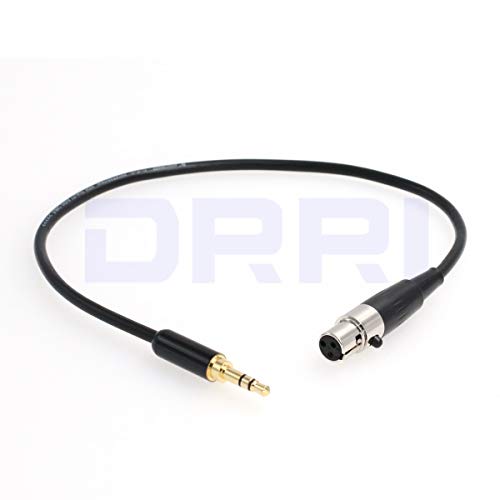 3Pin Mini-XLR Female to 3.5mm TRS Male Pro Lapel Mic Audio Cable (30CM) - color: 30CM