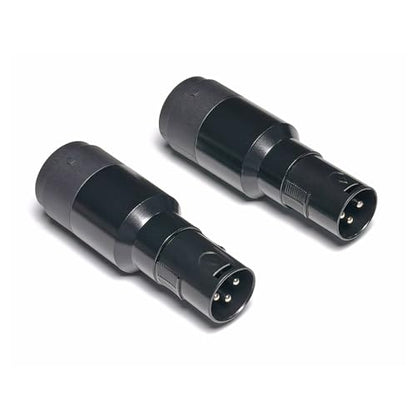 WJSTN XLR to Speakon Adapter, Black, Professional 3-Pin Male to Female Connector, 2 Pack, for PA Systems, DJ Equipment, Amplifiers, Mixing Consoles (XLR Male to Speakon Female) - style: XLR Male to Speakon Female