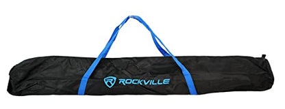 Rockville SPGN128 12" Passive 1200W DJ PA Speaker Pair with RVCS2 Stands | 1200W Peak / 300W RMS Each, 8 Ohm, Speakon Connections, Crank-Up Tripod Stands, 2 Carry Bags, Live Sound, 4-Items