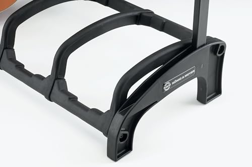 K&M Konig & Meyer 17515.016.55 Guardian 5 Guitar Stand | Holds Five Electric, Acoustic or Bass Guitars Rack-Style | Protective Supports | Space Saver | Adult/Youth Musicians | Black - color: 5 Guitars/ Black