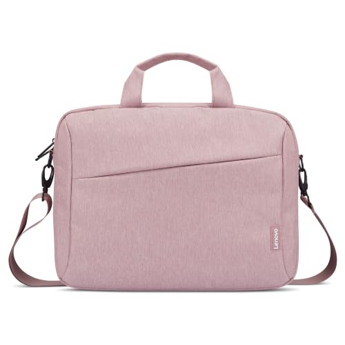 Lenovo 16" Laptop Bag T210 (ECO), Water-Resistant Laptop Sleeve Case with EVA Protective Padding, Dual Compartments, Travel Strap, Eco-Friendly Recycled Material, Fits Up to 16-Inch Laptops, Pink - color: Pink