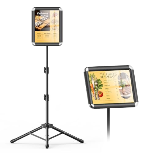 8.5x11 Sign Holder Stand, Adjustable Floor Standing Poster Stand, 1 Pack - color: 8.5x11-1 Pack