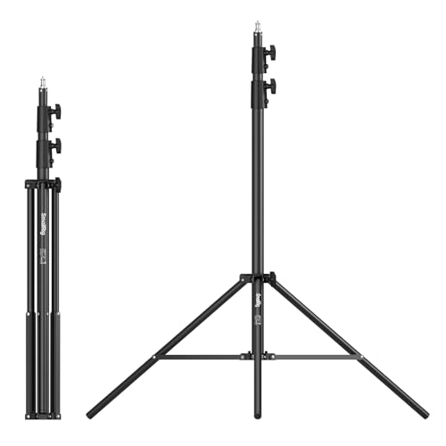 SmallRig 9.2ft Light Stand Photography, Spring Cushioned Lighting Tripod | Compact Stand for Softbox, Reflector, Flash, Video Light, Ring Light, COB Light, Max Load 11lbs, LA-S28 - size: 9.2 ft (Spring Cushioned)