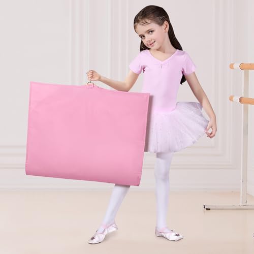 Univivi 40 Inch Dance Costume Garment Bags for Dancers, Pink, 8 Pack - color: Pink, size: 8 Pack