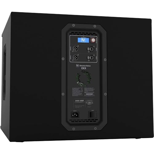 Electro-Voice EKX-15SP Powered 15" Subwoofer with US Power Cord Bundle Padded Cover with EV Logo for EKX-15S/15SP