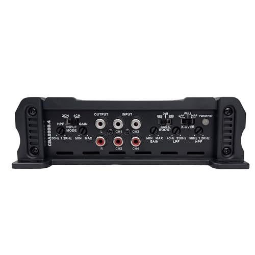 ORION CBA2000.4 Cobalt High Efficiency 4-Channel Class A/B Amp, 2000W | 300W RMS, Adjustable Low/High Pass, Bass Boost, High Output Amplifier, 2/4 Ohm Stable, MOSFET Power - color: BLACK, style: 4-Channel - 2000 Watts