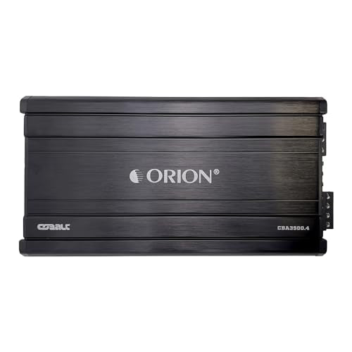 ORION CBA3500.4 Cobalt High Efficiency 4-Channel Class A/B Amp, 3500W | 500W RMS, Adjustable Low/High Pass, Bass Boost, High Output Amplifier, 2/4 Ohm Stable, MOSFET Power - color: BLACK, style: 4-Channel - 3500 Watts