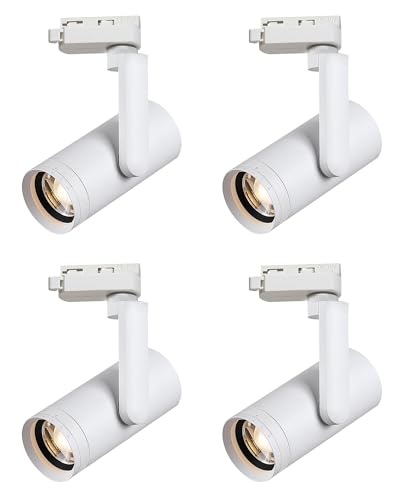 4Pcs LED 12W Dimmable Zoomable Track Lighting Heads H Type Fixtures - color: White, size: 4 PCS Dimmable