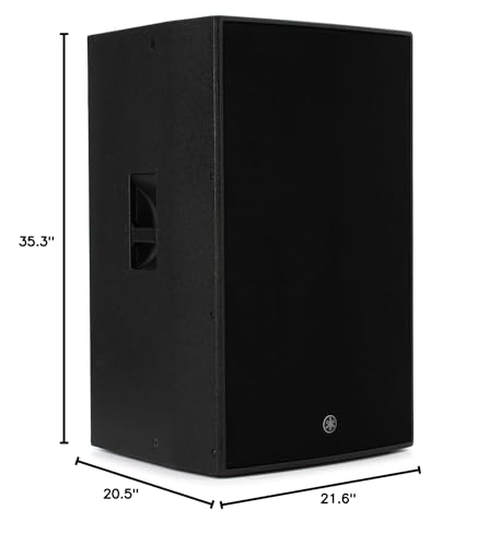Yamaha DZR315 15 Inch 2000-Watt 3-Way Powered Speaker, Black - color: Black, size: DZR315, style: Powered Speaker