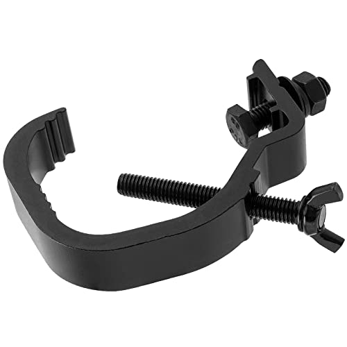 10 Pack Stage Light Clamp Hook, Aluminum Alloy Truss C-Clamp, Heavy Duty Stage Lights Truss Clamp for DJ Lighting Par Lights Spot Lights, Fit for 1.18-2 Inch OD Tube/Pipe, Black
