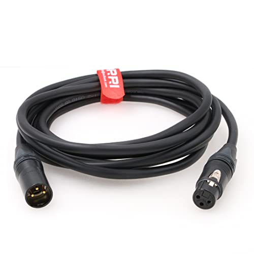 24V DC Power Cable Neutrik 3-Pin XLR Female to 3-Pin XLR Male for LED Lights (60CM) - size: 60CM