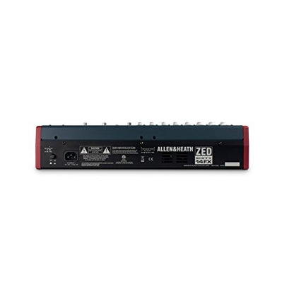 Allen & Heath ZED60-14FX - Touring Quality Audio Mixer with 6 Mic/Line, 2 Mic/Line/DI, 3 Stereo Line, Onboard FX and USB I/O (AH-ZED60-10FX)