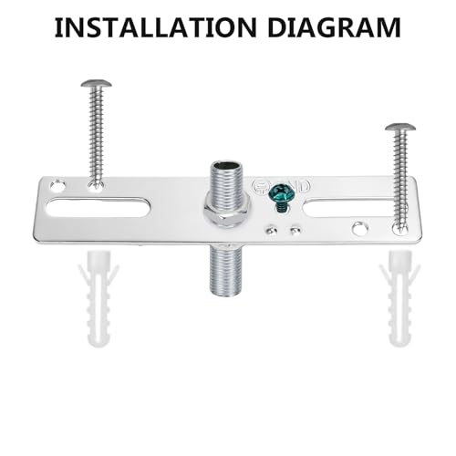 KC&KST Ceiling Light Fixture Mounting Bracket Kit, 4 inch Universal Lamp Crossbar Hardware Set for Chandelier, Pendant Lights, Wall Sconces, Heavy Duty, Easy Installation (Style 1-4PC) - style: Style 1-4PC