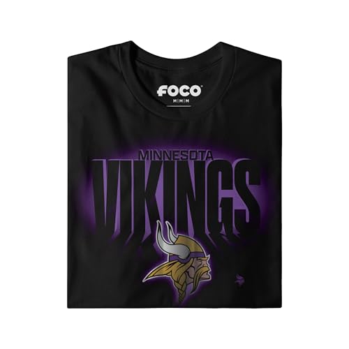 FOCO NFL Team Logo Floodlight Short Sleeve T-Shirt - size: Small