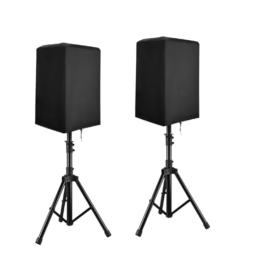 2 Pack 12 Inch Speaker Cover for PA/DJ Powered Speakers | Outdoor Speaker Covers Waterproof Dustproof Oxford Fabric