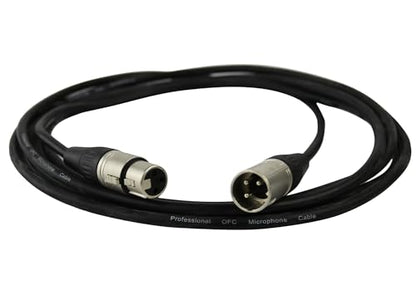 Gearlux XLR Microphone Cable, Fully Balanced, Male to Female, 6 Feet - 1 Pack - size: 6 Ft, style: 1 Pack