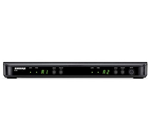 Shure BLX288/SM58 Dual-Channel Wireless Audio System J11 Band (596–620 MHz) – BLX88 Receiver, (2) BLX2 Transmitters with SM58 Dynamic Mic, Up to 14 Hr Battery, 300 ft Range | BLX88 Receiver, (2) BLX2 Transmitters with SM58 Dynamic Mic, Up to 14 Hr Battery