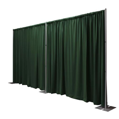 OnlineEEI Pipe & Drapes Portable Stand Kit, 8FT x 20FT Photo Backdrop Set with Portable Stand, Photography Background for Weddings, Birthday Parties, Business Events (Hunter) - color: Hunter
