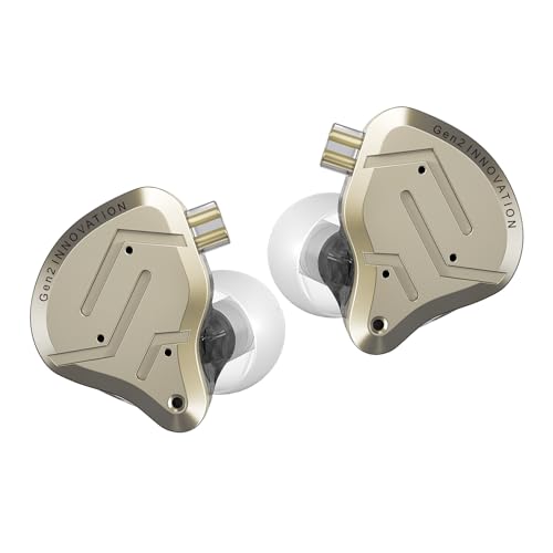 KZ ZSN Pro 2 1BA+1DD in-Ear Monitors Headphones, Yellow, with Mic - color: ZSN PRO 2 Yellow, size: With Mic