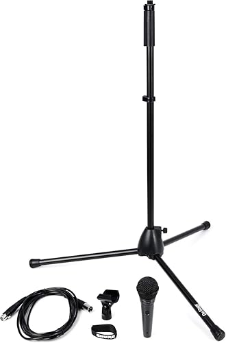 Shure Stage Performance Kit with PGA58 Cardioid Dynamic Vocal Handheld Microphone, XLR Cable and Mic Stand - for Onstage or Studio (PGA58BTS) - style: Stage Performance Kit