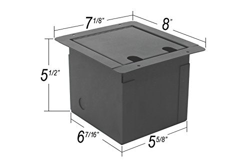 Elite Core | FB6 | Recessed Floor Box | 6 XLRF Connections - style: 6-XLRF