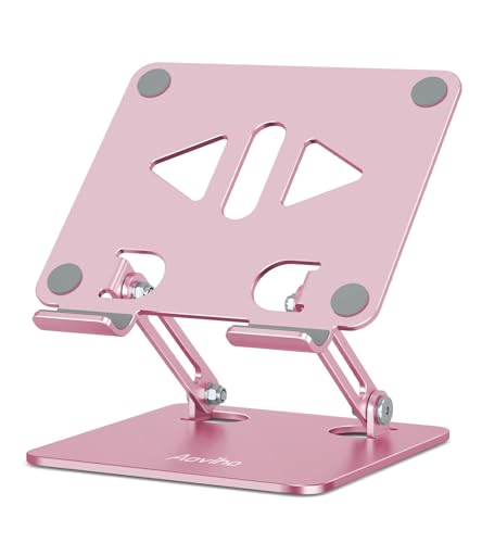 Aoviho Tablet Stand for Desk,Adjustable Tablet Holder,Rose Gold - color: Rose Gold
