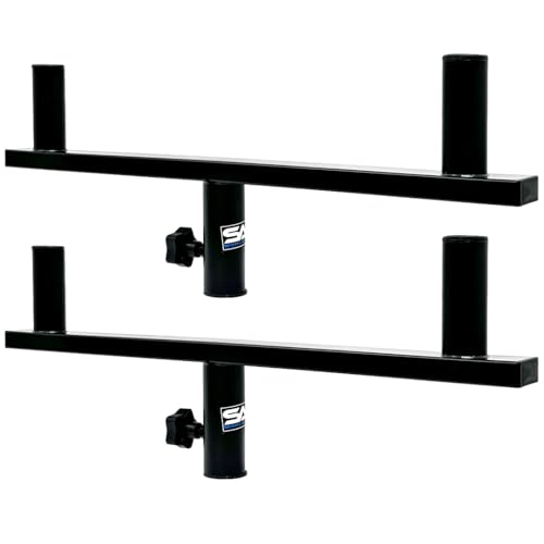 Seismic Audio SA-DUALMOUNT - Pair of Dual Speaker Mount Bars for PA/DJ Speaker Cabinets