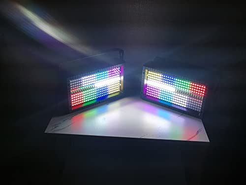 LED Par bar Panel Stage Light,SENLAN 280pcsX0.5W SMD 5050 RGB 3-in-1 Plus 56pcs White LEDs Panel Light of 2 Modes DMX512 for Disco/Party/Theater