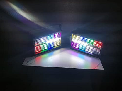 LED Par bar Panel Stage Light,SENLAN 280pcsX0.5W SMD 5050 RGB 3-in-1 Plus 56pcs White LEDs Panel Light of 2 Modes DMX512 for Disco/Party/Theater