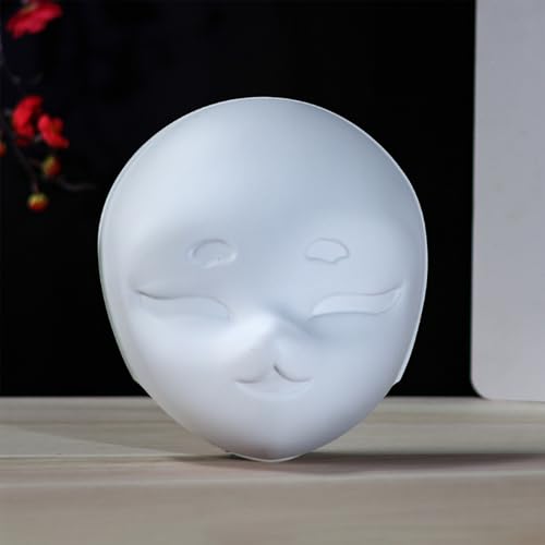 Blank DIY Therian Masks, Face Mask to Hand-Painting, Fursuit Head Base Furry Therian Mask, Costume Props for Cosplay - color: B-2