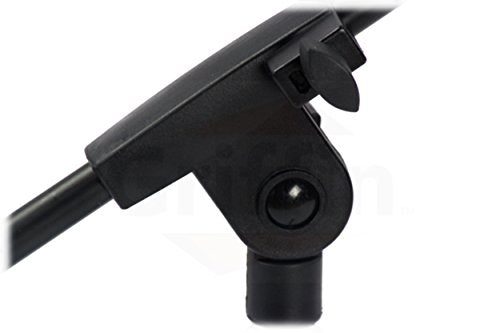 GRIFFIN Short Boom Mic Stand (Low Profile-X Series) – Tripod Mount for Kick Drum, Guitar Amps, Studio Desks, Singing & Home Recording Use - size: 1 Pack