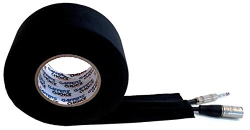 Gaffer's Choice Gaffer Tape 3 inch x 60 Yard Black Adhesive is Safer Than Duct Tape - Waterproof & Non-Reflective