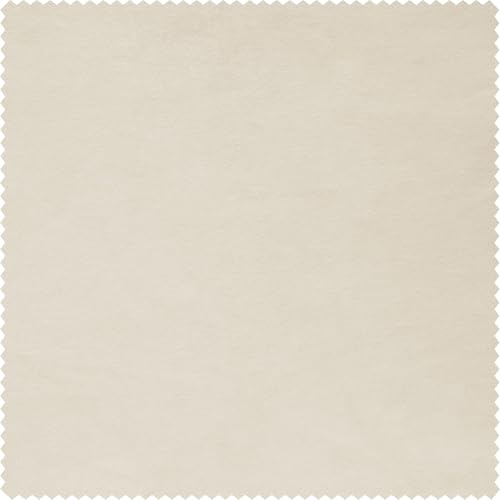 HPD Half Price Drapes Signature Grommet Blackout Velvet Curtains 84 Inches Long Heat & Full Light Blocking Blackout Curtains for Bedroom & Living Room (1 Panel), 50W x 84L, Ecru - color: Alabaster Beige, size: 50"W x 84"L (Pack of 1)