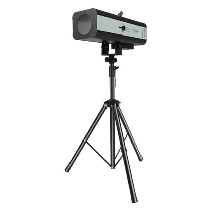 200W LED Follow Spotlight Stage Light, AC 110V Adjustable Aperture LED DJ Performance Lights with Stand, Manual Control Follow Spot Light DJ Wash Light w/Stand