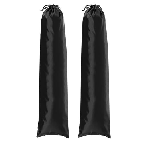 Tripod Case Bag, Nylon Tripod Storage Bag, Long Foldable Monopod Compact Carrying Organizer Pouch- Fitting for (Monopod/Light Stand/Umbrella/Travel) 31 x 8 In & 2 Pack & Black - size: 31 x 8 In