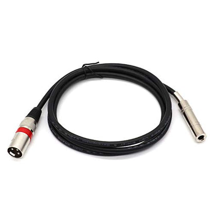 6.35 mm 1/4" Female to XLR Male Adapter Cable,Quarter inch TS/TRS to XLR 3 Pin Interconnect Cable (10Feet) - color: 6.35F-XLRM-3M