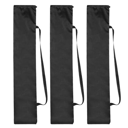 PATIKIL 39 x 8 Inch Tripod Carrying Case, 3 Pack Camera Tripod Carrying Bags Oxford Cloth Padded Bag for Camera Gear Mic Light Stand Sheet Music Photography Accessories, Black - size: 39 x 8 Inch