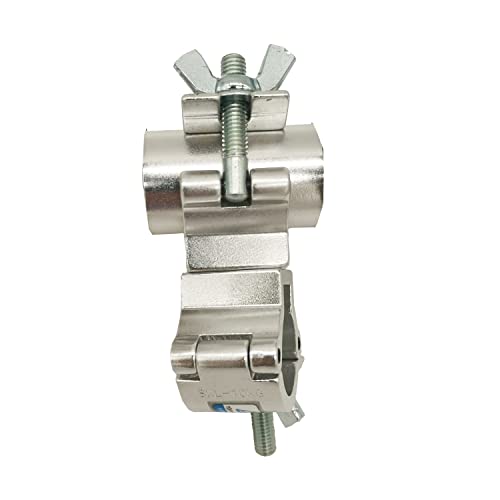 Mini Dual Swivel Coupler Truss Clamp for 0.7-0.8 Inch 18-20mm Tubing 2pcs