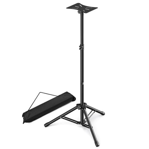 Tripod Speaker Stands with Carry Bag, Foldable for Storage, Ideal for DJ PA, Adjustable Height 35.62" to 47.24"1-Pack