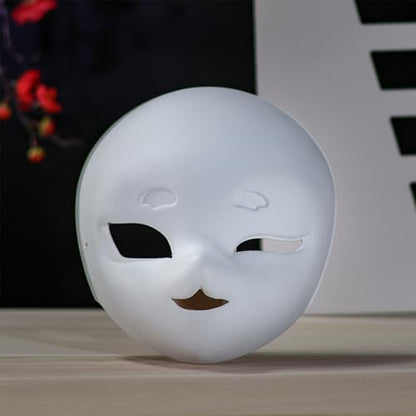 Blank DIY Therian Masks, Face Mask to Hand-Painting, Fursuit Head Base Furry Therian Mask, Costume Props for Cosplay - color: C-1