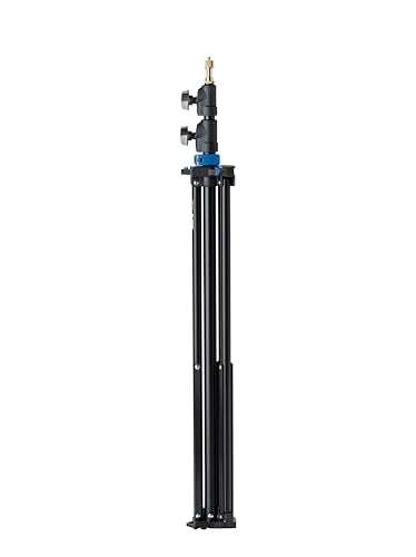 Kupo Midi Click Light Stand, Interlocking Aluminum Stand with Air Cushion, Maximum Height 8', Folds to 27.9',Portable Design for Studio and Location, Silver (KS041711)