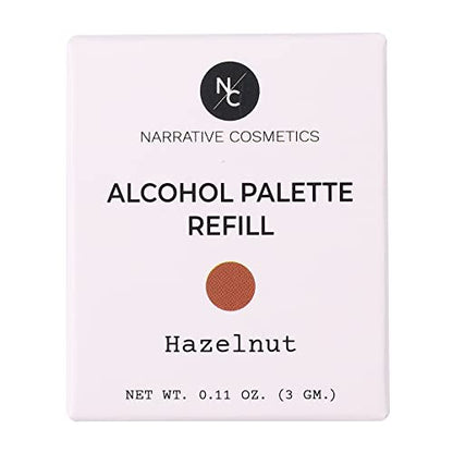 Narrative Cosmetics Alcohol-Activated Refill Pan for Hazelnut Tone Palette — Single Replacement Makeup Pan, Waterproof Tattoo Cover & SFX Makeup, Highly Pigmented, Skin Tones - color: Hazelnut