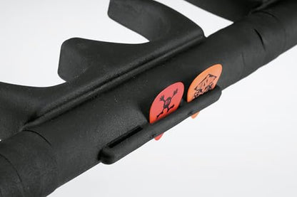 K&M Konig & Meyer 17515.016.55 Guardian 5 Guitar Stand | Holds Five Electric, Acoustic or Bass Guitars Rack-Style | Protective Supports | Space Saver | Adult/Youth Musicians | Black - color: 5 Guitars/ Black