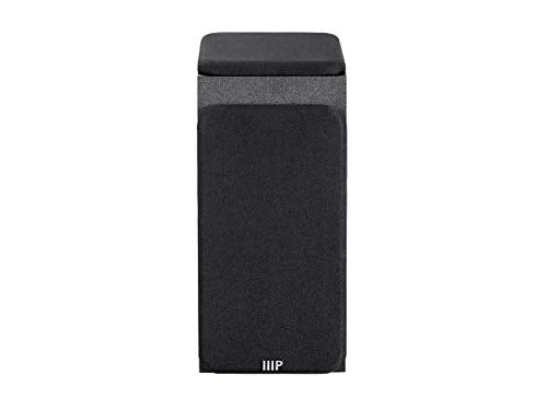 Monoprice Premium Immersive Satellite Speakers - Pair, 3 Inch Woofer, 3/4Inch Aluminum Dome, 100 Watt Input Power, Black
